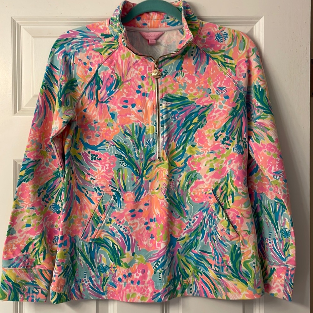 Lily Pulitzer Front pocket pullover women’s size small